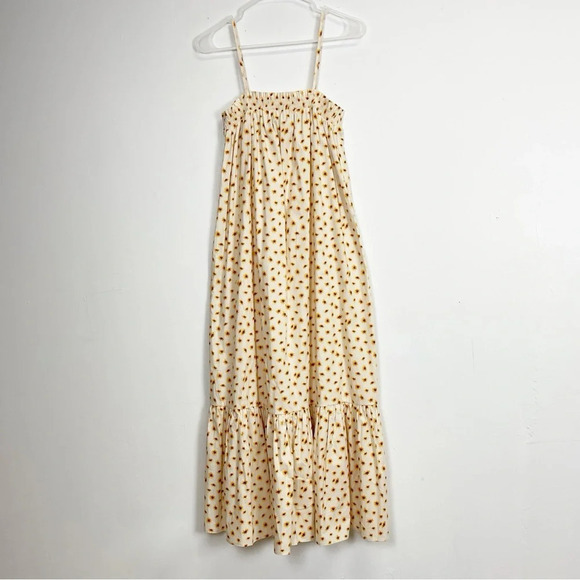 WeWoreWhat Dresses & Skirts - NEW We Wore What Maxi Dress Womens XS Beige Yellow Sunflower Sleeveless NWOT